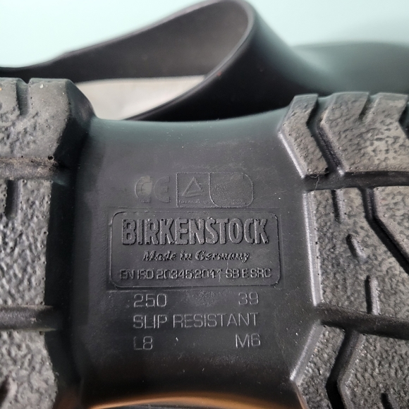 Birkenstock Professional Industrial Rubber Work Non Slip Clogs Black Size 39 - Picture 5 of 5